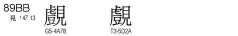 U+89BB